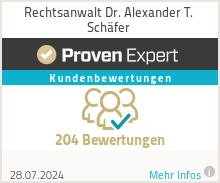 Erfahrungen & Bewertungen zu Rechtsanwalt Dr. Alexander T. Schäfer